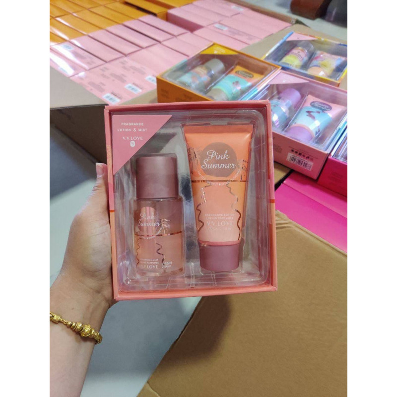 Lotion and perfume set